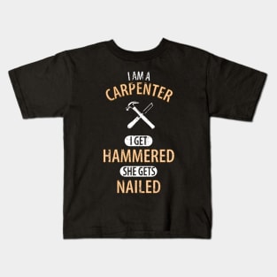 Wood Carpenter Joiner Woodcutter Craftsman Kids T-Shirt